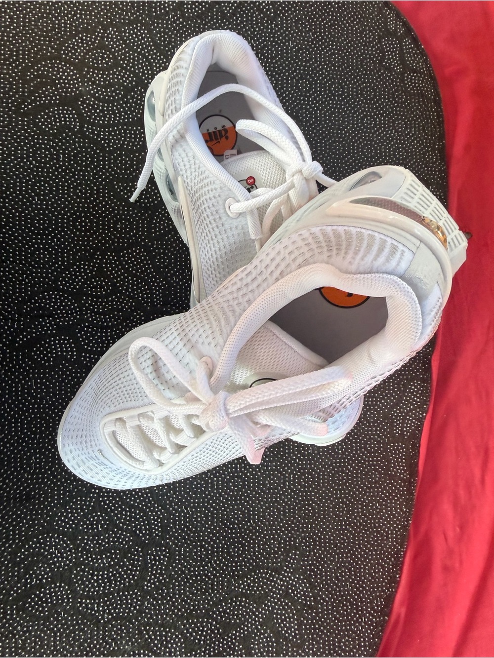 Women's White Athletic Sneakers - Breathable Lace-Up Comfort